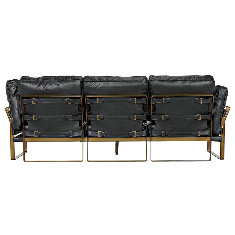 Noir Apollo Leather Sofa