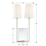 Crystorama Lena 2-Light Wall Sconce