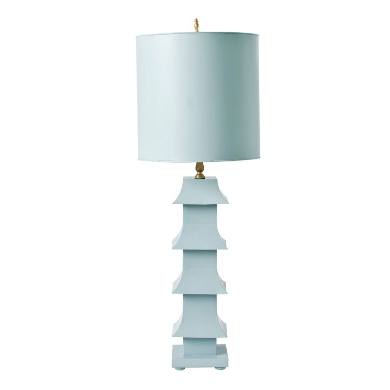 Worlds Away Tole Pagoda Table Lamp