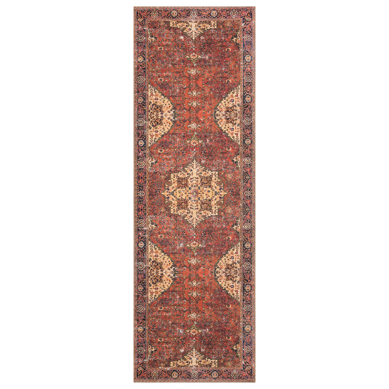 Loloi II Loren Red/Navy Power Loomed Rug