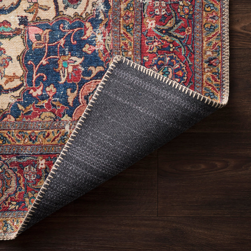 Loloi II Loren Sand/Multi Power Loomed Rug