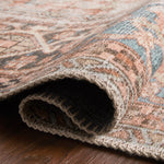 Loloi II Loren Terracotta/Sky Power Loomed Rug