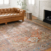 Loloi II Loren Terracotta/Sky Power Loomed Rug