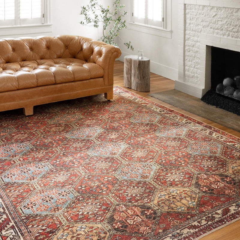 Loloi II Loren Spice/Multi Power Loomed Rug