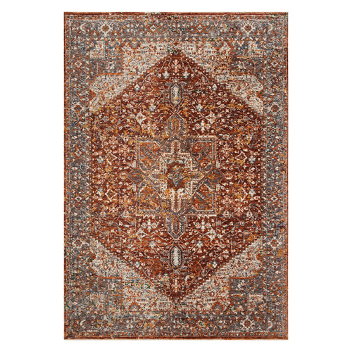 Loloi Lourdes Rust/Multi Power Loomed Rug