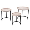 Binx Shagreen Nesting Side Table Set of 3