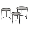 Binx Shagreen Nesting Side Table Set of 3