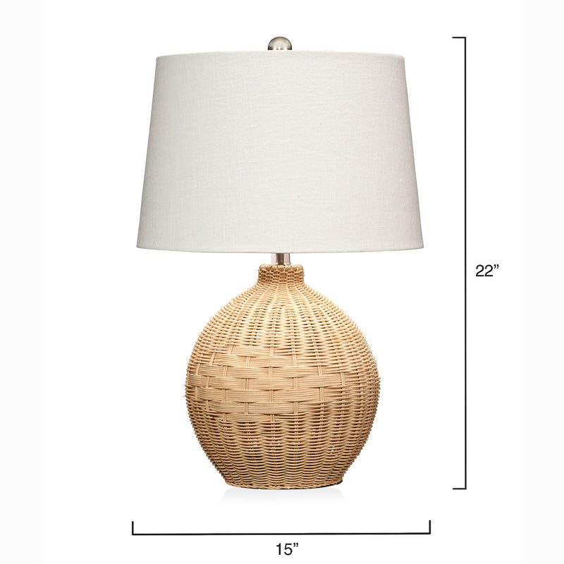 Palma Rattan Table Lamp