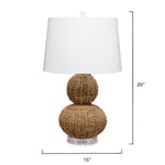 Lubec Seagrass Table Lamp