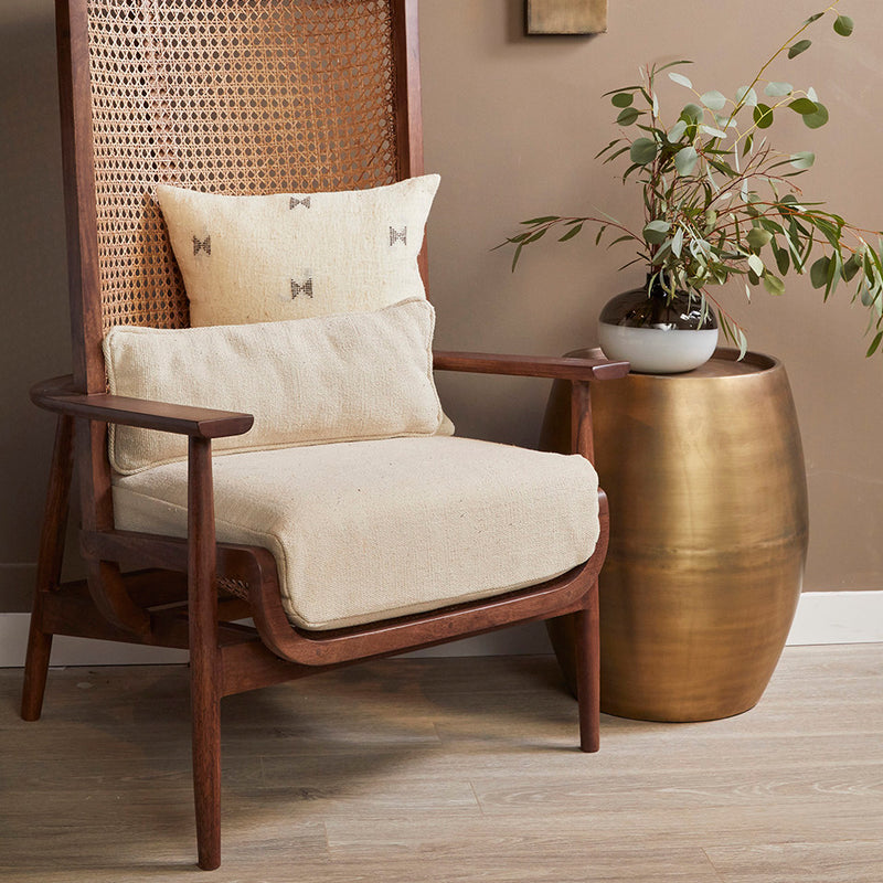 Union Home Pebble Antique Brass Side Table