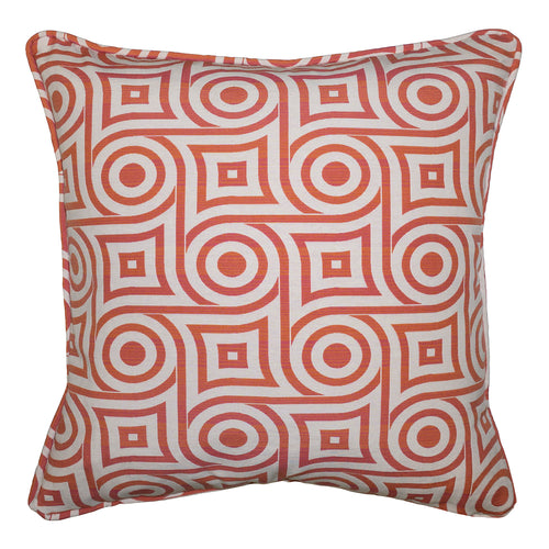 Square Feathers Lantana Maze Throw Pillow