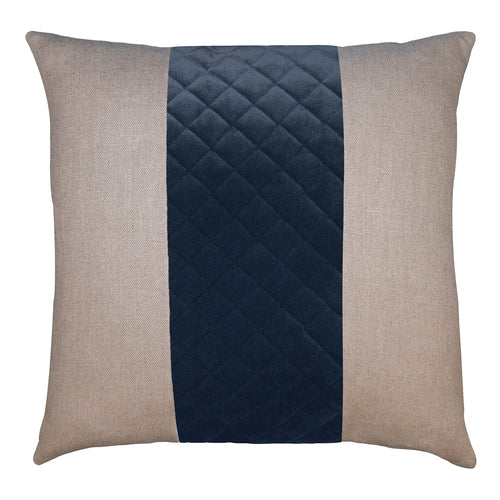 Square Feathers Lennox Linen Band Throw Pillow