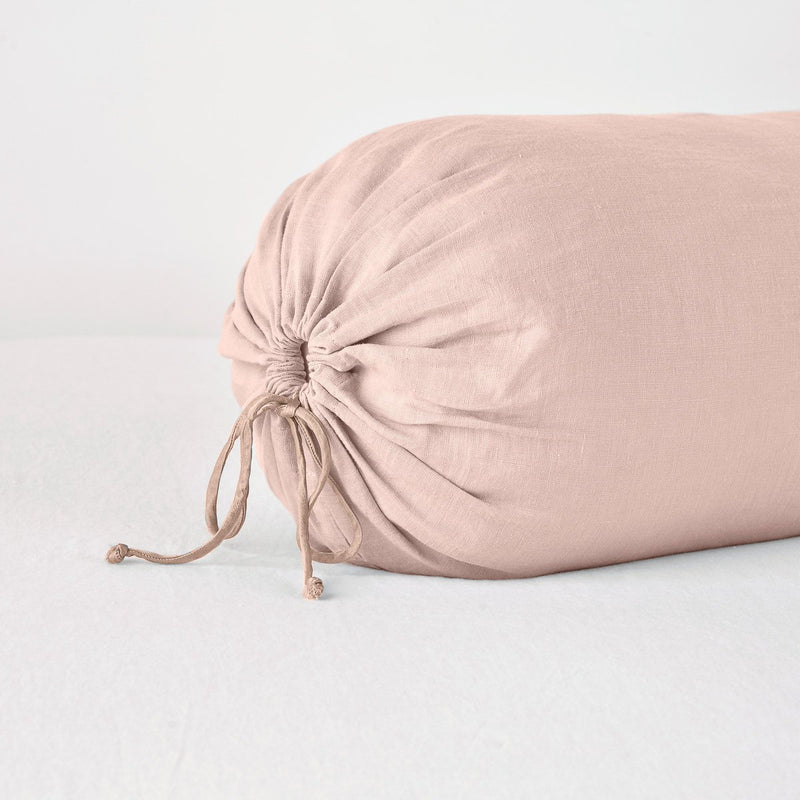 Bella Notte Linen Bolster Throw Pillow