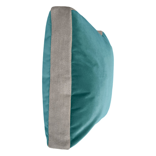 Square Feathers Luna Atlantic Linen Edge Throw Pillow