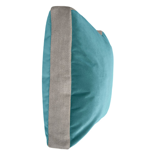 Square Feathers Luna Breeze Linen Edge Throw Pillow