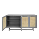 Worlds Away Macon Nickel Cabinet