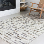 Loloi II Maddox Ivory/Gray Power Loomed Rug