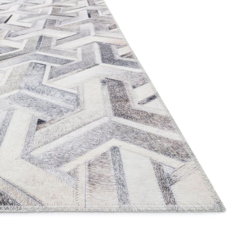 Loloi II Maddox Silver/Ivory Power Loomed Rug