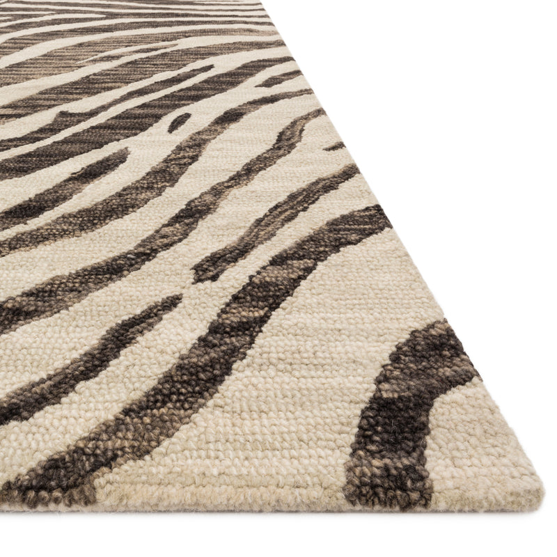 Loloi Masai Zebra Hooked Rug