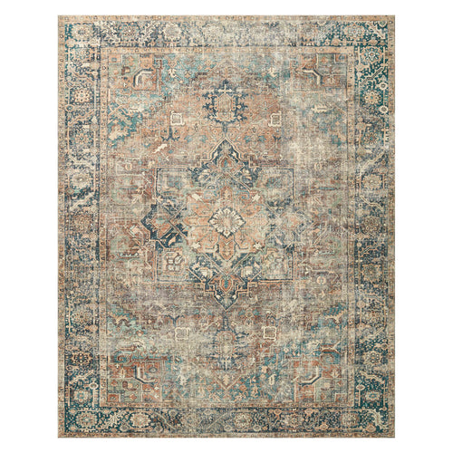 Loloi II Margot CloudPile Terracotta/Lagoon Power Loomed Rug