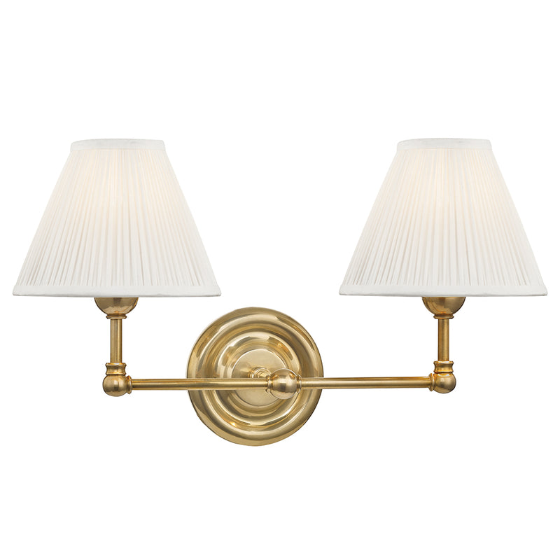 Mark D Sikes x Hudson Valley Lighting Classic No 1 Double Wall Sconce