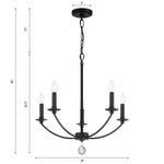 Crystorama Mila 5-Light Chandelier