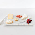 Anaya Mother of Pearl Marble Cheese Board & Knive Set