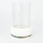 Anaya Mother of Pearl Marble Hurricane Candle Holder