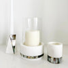 Anaya Mother of Pearl Marble Hurricane Candle Holder