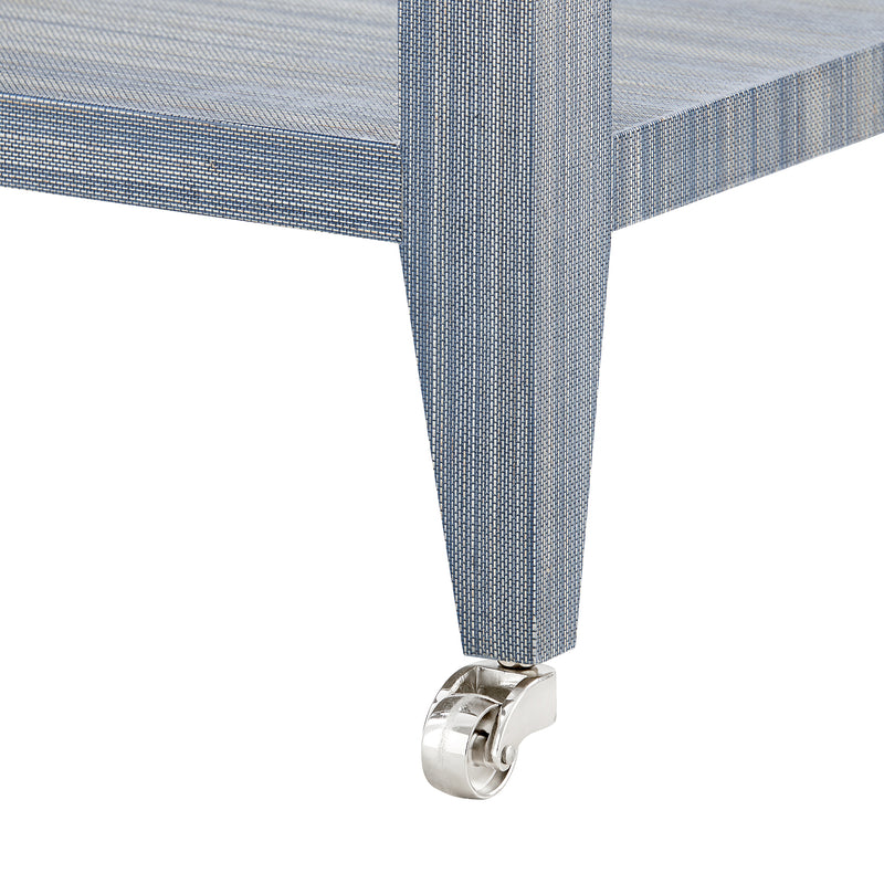 Villa and House Martin Grasscloth Side Table