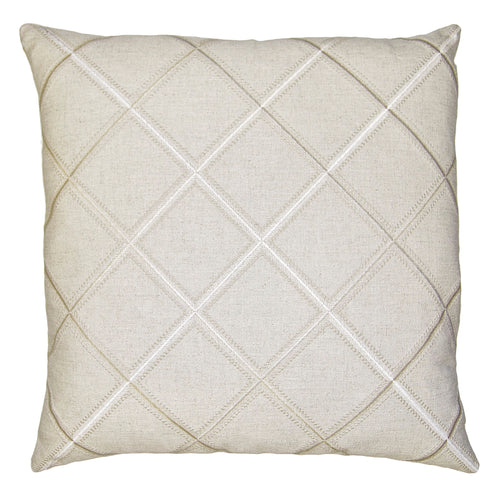 Square Feathers Marble Diamonds Throw Pillow