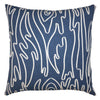 Square Feathers Meandering Throw Pillow