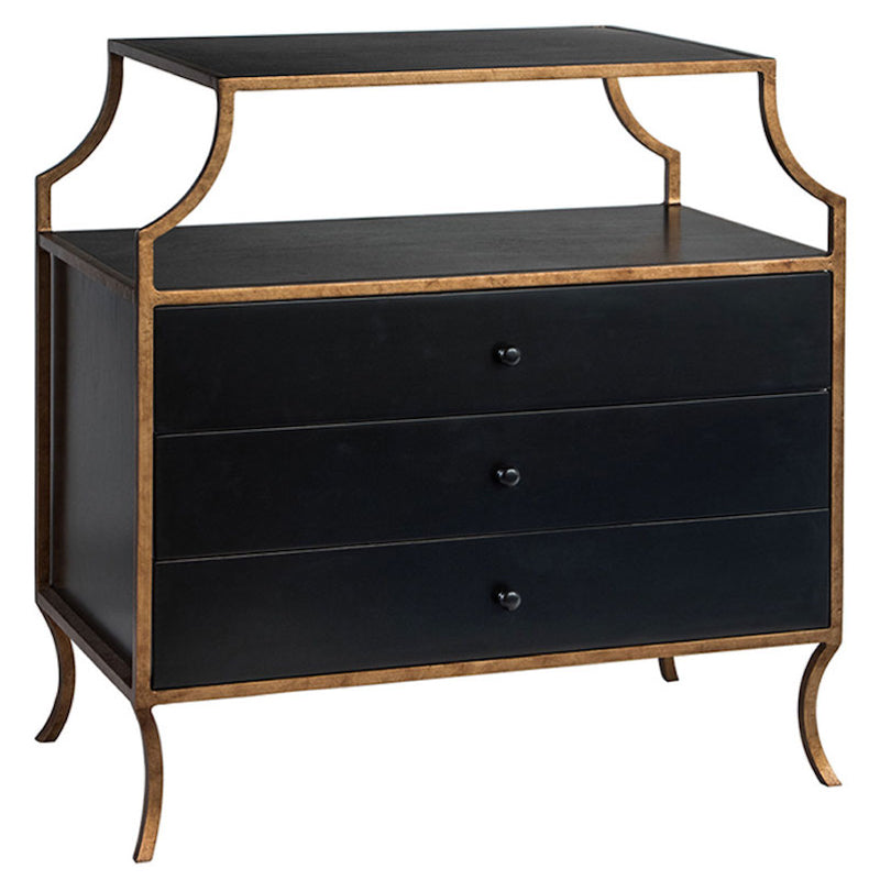 Redford House Milla 3 Drawer Side Table