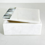 Anaya Mother of Pearl Gray Marble Box