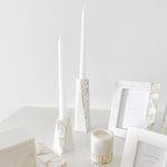 Anaya Mother of Pearl Marble Candle Holder