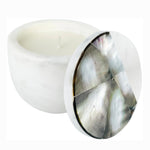 Anaya Mother of Pearl Lavender Gray/Large Candle