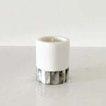 Anaya Mother of Pearl Lavender Gray/Small Candle