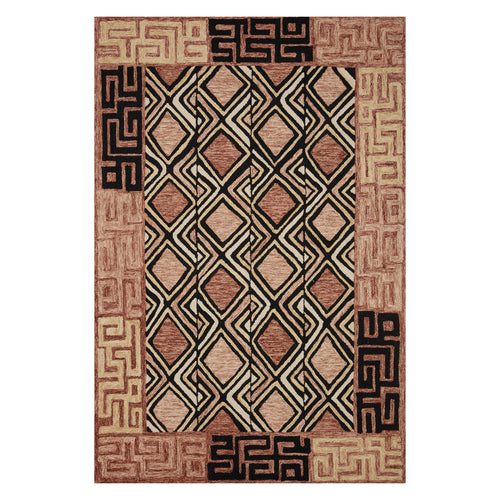 Loloi Nala Rose/Black Hand Tufted Rug