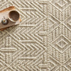 Loloi II Noelle Stitch Ivory/Black Hand Woven Rug