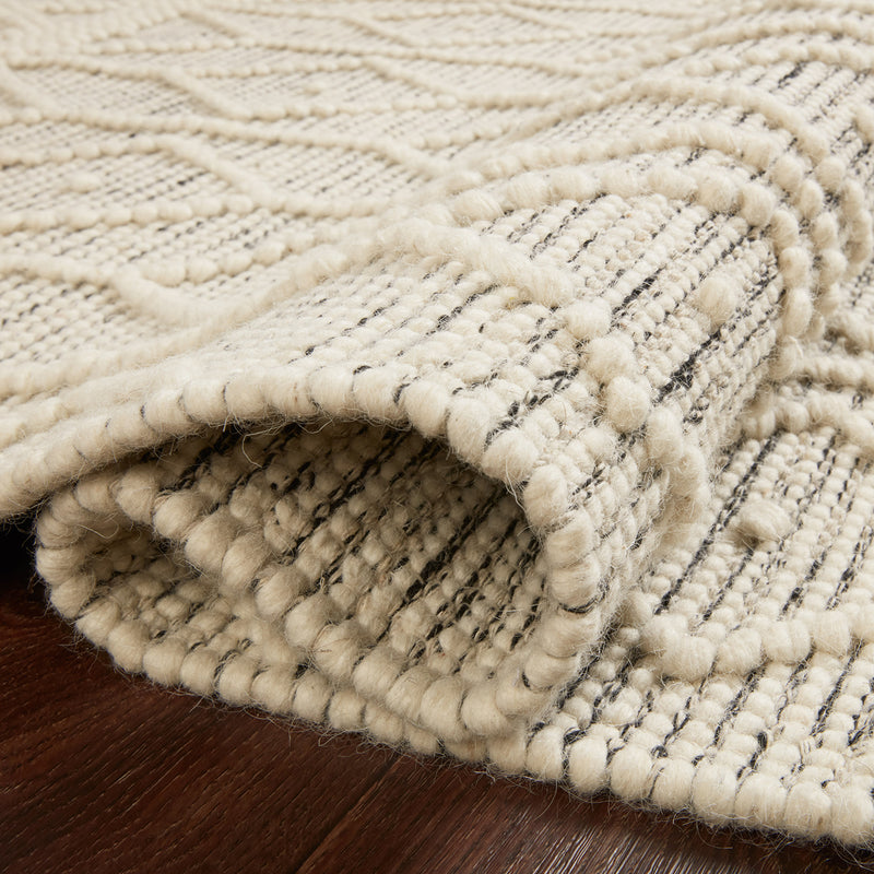 Loloi II Noelle Lane Ivory/Black Hand Woven Rug