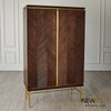 Global Views Latilla Tall Bar Cabinet