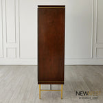 Global Views Latilla Tall Bar Cabinet