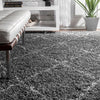 Stratus Lattice Shag Rug