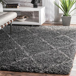 Stratus Lattice Shag Rug