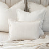 Anaya So Soft Bright White Linen Throw Pillow