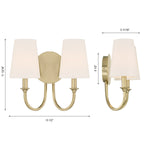 Crystorama Payton 2-Light Wall Sconce