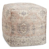 Loloi Cleo Rust/Multi Pouf