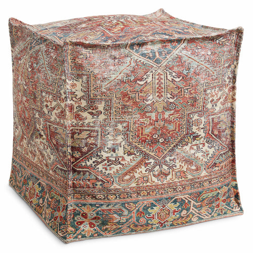 Loloi Riaw Rust/Multi Pouf