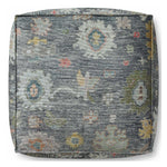 Loloi Kaufman Charcoal/Multi Pouf