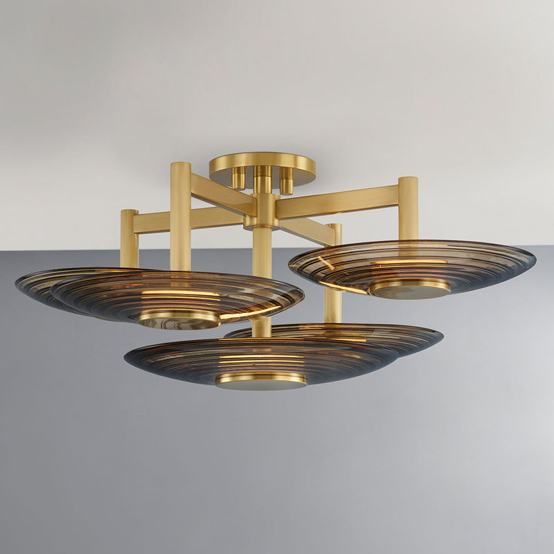 Pembrooke & Ives x Hudson Valley Lighting Griston 5-Light Semi Flush Ceiling Mount